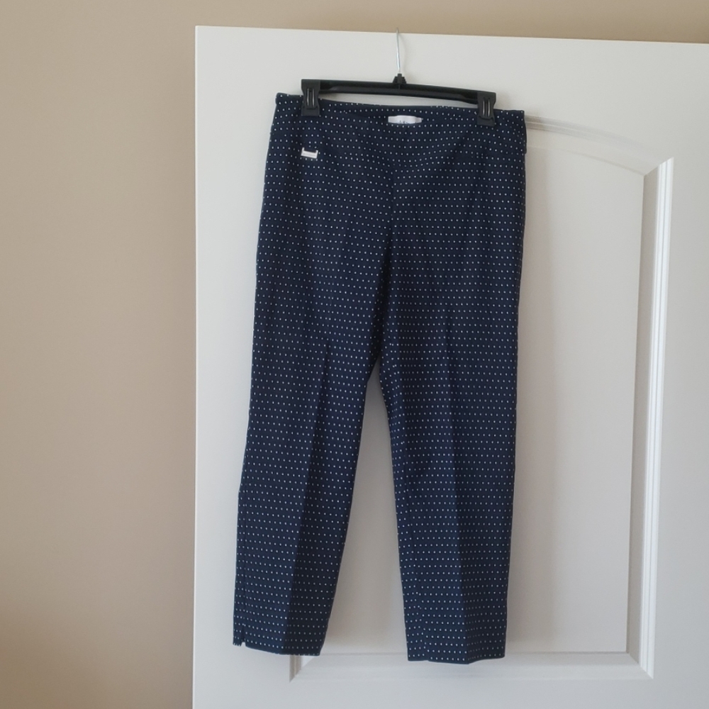 Navy polka dot pants